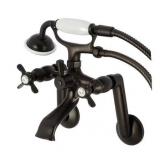 Kingston Tub Wall Mount Faucet, Oil Rubbed
