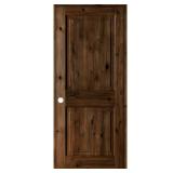 32x80 Rustic 2-Panel RH Prehung Door