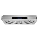 30 in. 900 CFM Ducted Range Hood, Remote, LCD