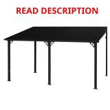 VIWAT Wall-Mounted Pergola with Roof