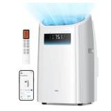 DREO 8,000 BTU Smart Portable AC Unit, White