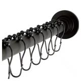 Oil Rubbed Bronze Shower Curtain Rod (60-72")