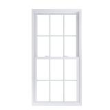 American Craftsman White Double Hung Window
