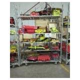 Rack Lot Used Tools, Rack Not Included