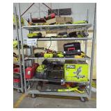 Rack Lot Used Tools, Rack Not Included