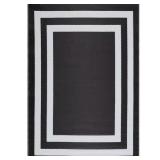 Paris Black White 8 ft. x 10 ft. Rug