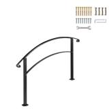 Outdoor Handrails: 1-3 Steps, Black Stair Kit