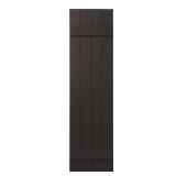15 in. x 51 in. Polypropylene Shutters, Brown