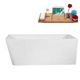 59x29 Acrylic Bathtub - Glossy White