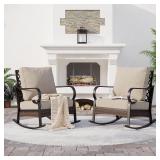 Sunshine Valley 2 Pack Patio Rocking Chairs