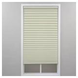 (3) Ecru Cordless Pleated Shades 36" x 64"