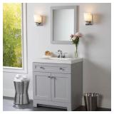 Everdean 31 in. Bath Vanity w/ Marble Top
