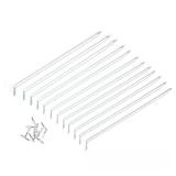 Fixed Mount White Steel Bracket (12 Pack)