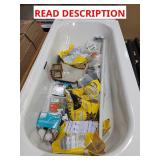 Tub Lot of Assorted Home Improvement Items