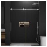 56-60 in Frameless Shower Door