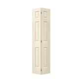 24 in x 78 in Woodgrain 6-Panel Bi-fold Door