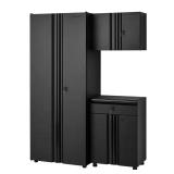 Welded Steel Garage Storage System, Black