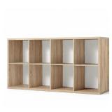 CAPHAUS 13-Inch Cube Shelf, 8-Cube Oak