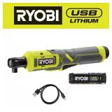 RYOBI USB Lithium 3/8 in Ratchet Kit w/ 2.0Ah