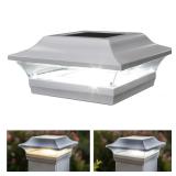 Classy Caps White Solar LED Post Cap Light 1pk