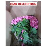 Box Lot of Artificial 19" Gerani Bush