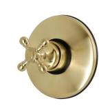 Vintage Single-Handle Valve in Brushed Brass