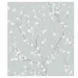 RoomMates Blue Floral Self-Adhesive Wallpaper