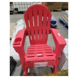 2 Adirondack chairs, broken by cup holders
