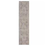 Lynx Ivory Charcoal 2x12 Runner Rug