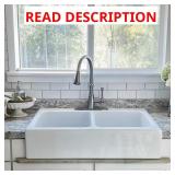 (DAMAGED) Josephine 34-in. 3-Hole Farmhouse Sink,