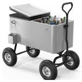 VINGLI 80-Quart Wagon Cooler with Wheels