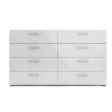 Tvilum Austin 8 Drawer Double Dresser in Oak Stru