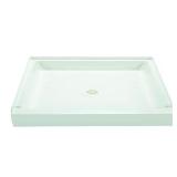 Alcove Shower Pan 48x32 Center Drain White