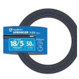 50 ft 18/5 Black Solid UL Burial Wire