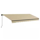 16 ft Retractable Patio Awning, Beige
