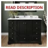 Wyndham Collection Deborah 48"W x 22"D Sink?