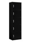 Storage Cabinet Black - Hodedah Import