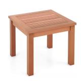 18-Inch Square Wood Outdoor Side Table