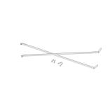 12 in. white stell shelf support bracket-2PK