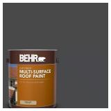 1 gal. Black Slate Flat Exterior Roof Paint
