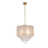 Drossart 4-Light Gold Drum Chandelier
