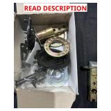 Door lock components: latch, cylinder, plate