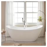 71 in. Acrylic Freestanding Bathtub - White