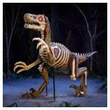 8 ft Grave & Bones Velociraptor zombie