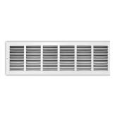 (6) 30x8 in. Steel Return Air Grille White