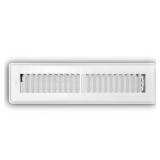 2 in. x 12 in. 2-Way Steel Floor Register