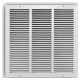 (6) 18 x 18 in. Steel Return Air Grille, White