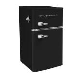 3.2 cu. ft. 2 Door Retro Mini Fridge in Black