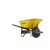 Heavy-Duty Steel Wheelbarrow, 16" Tire
