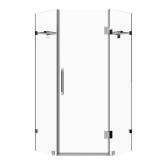 60W x 76H Sliding Shower Door - Matte Black